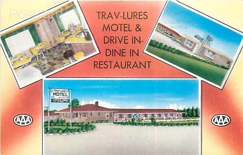 Trav-Lures Motel - Vintage Postcard